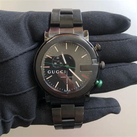 gucci watch 101m chrono price|gucci g chrono watch black.